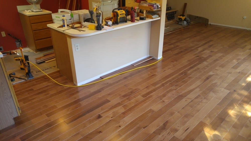 Hardwood, is hard to install.
